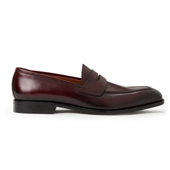 Collezione Vesini Leather Slip-On Loafer