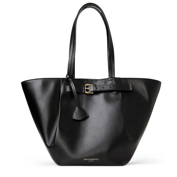 Tessa Black Calf Tote